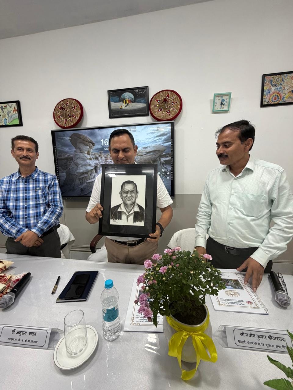 Visit of Hon’ble Deputy Commissioner Sir Dr.Anurag Yadav and Principal Shri Mon Bahadur Chettri KV Laitkor Peak