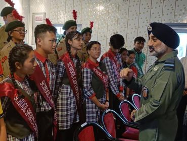 Honorable Air Chief Marshal A. P. Singh, PVSM, AVSM, Chief of the Air Staff, Indian Air Force, interacted with Principal, Teachers and Our Students on 29/08/25