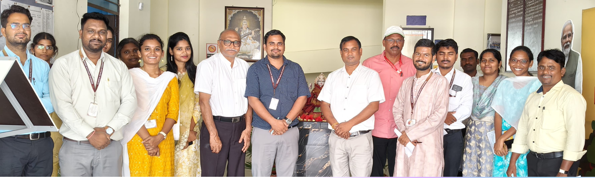 Orange & Purple Geometric Tehnology Linkdln Banner