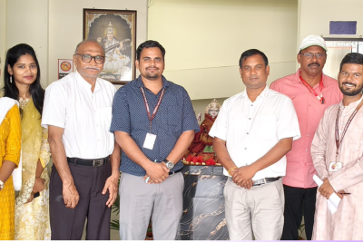 Orange & Purple Geometric Tehnology Linkdln Banner