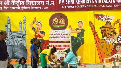 पीएम श्री गतिविधियाँ मिट्टी के बर्तन बनाना