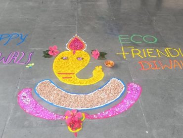 Flower rangoli