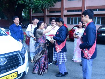 माननीय आयुक्त केवीएस का स्वागत