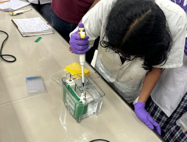 Students of PM SHRI KV IIT POWAI at IIT Bombay Bioscience Department