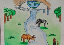 Poster Making on Jal Pakhwada;?>