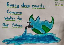 Poster Making on Jal Pakhwada;?>