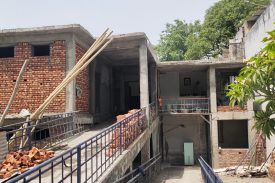 Washroom Primary construction in progress