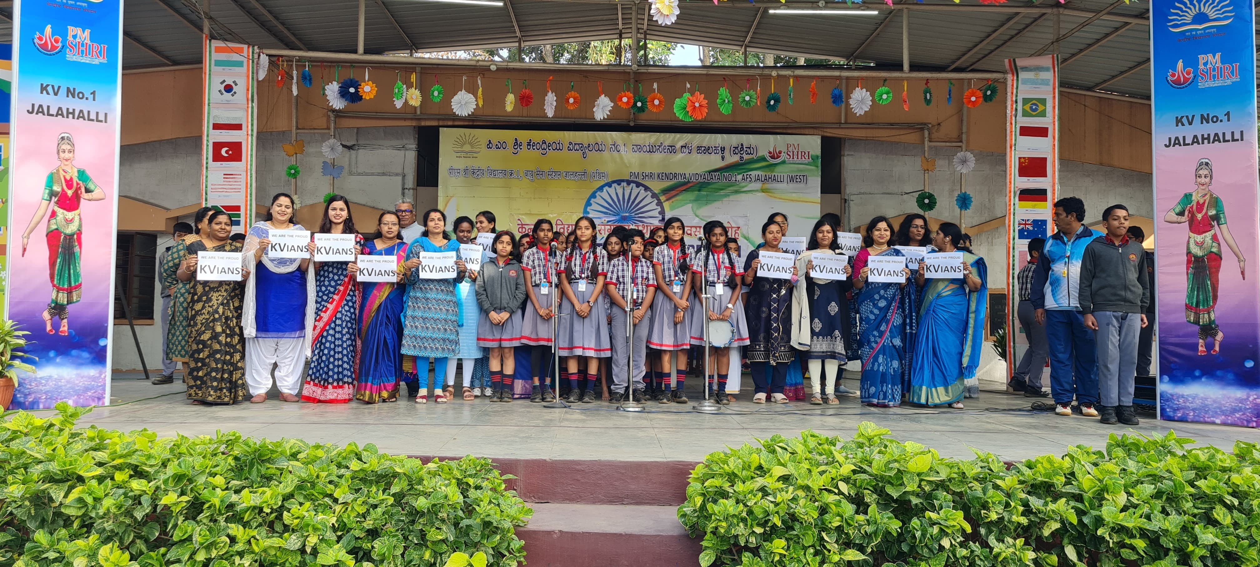 केवीएस स्थापना दिवस समारोह केवी नंबर 1 जलाहल्ली पश्चिम में