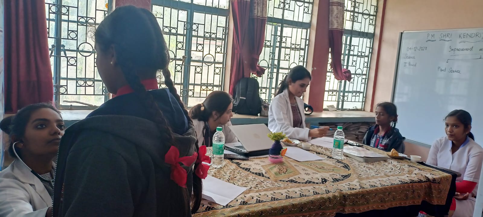 पीएम श्री योजना के तहत स्वास्थ्य शिविर