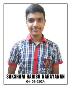 Saksham H Narayanan