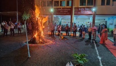 स्वर्ण तीर कार्यक्रम में अग्नि प्रज्वलन