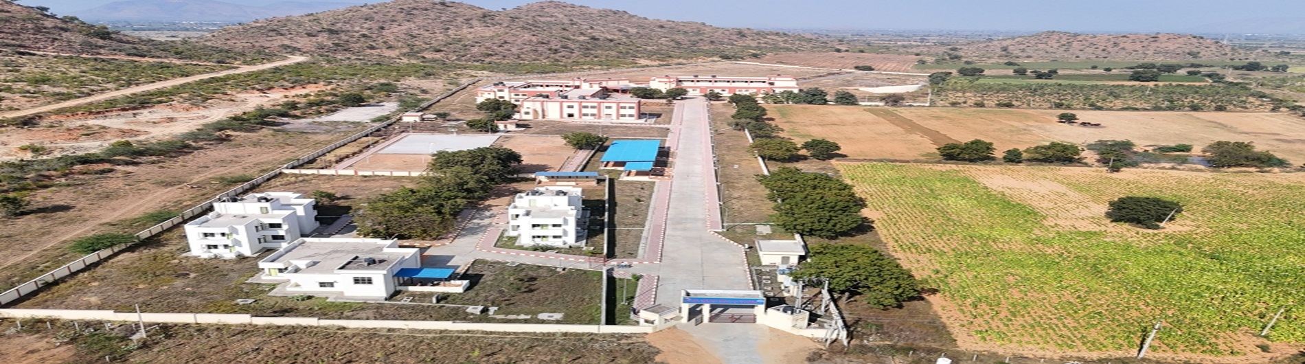 KV Rajampalli Building Drone View