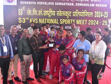 53rd KVS NSM Athletics(Girls)24-25 Second runner up Jaipur Region (24 Points) at LNCPE, Trivandrum, hosted by PM Shri KV Pattom
