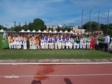 53rd KVS NSM Athletics(Girls)24-25 cultural Programs Group Song at LNCPE, Trivandrum, hosted by PM Shri KV Pattom