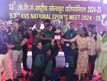 53rd KVS NSM Athletics(Girls)24-25 First runner up Ernakulam Region (40 Points) at LNCPE, Trivandrum, hosted by PM Shri KV Pattom