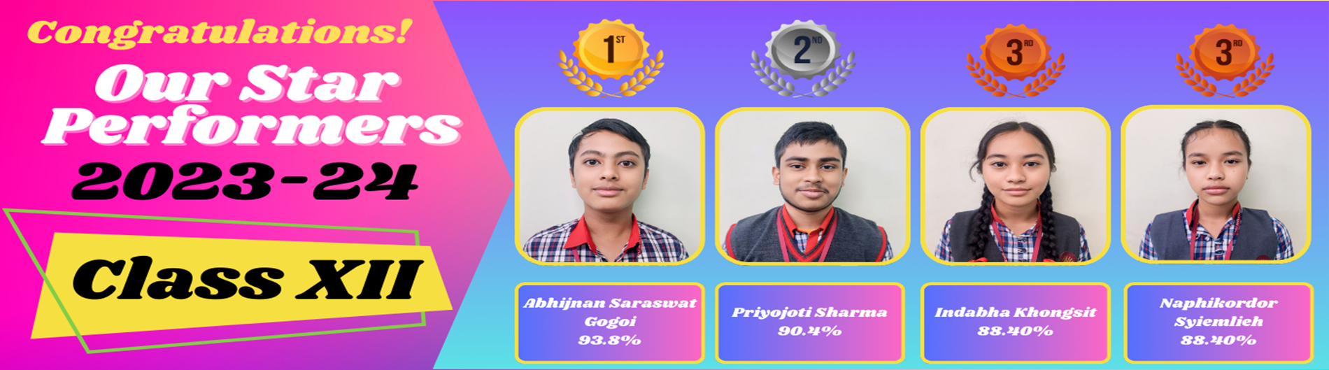 CLASS XII STAR PERFORMERS