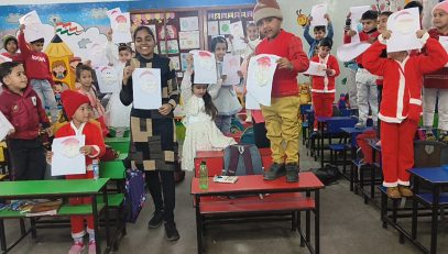 coloring by balvatika students