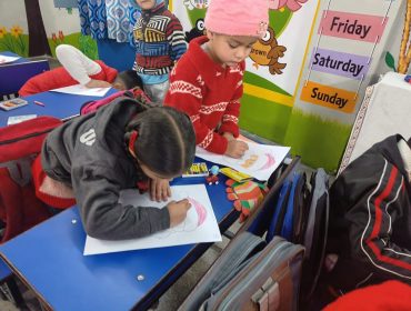 coloring by balvatika students