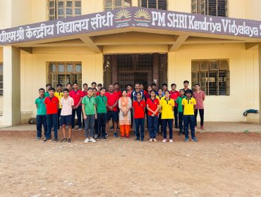 Group picture of house teams with Principal