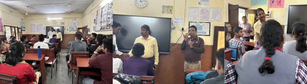 Honourable Deputy Comissioner , KVS RO Kolkata Interacting with students of class XII