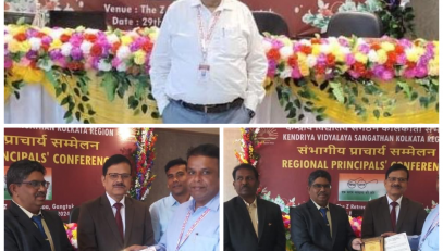 Prinicpal KV Tarakeshwar Awarded In Regional Prinicpal's Conference