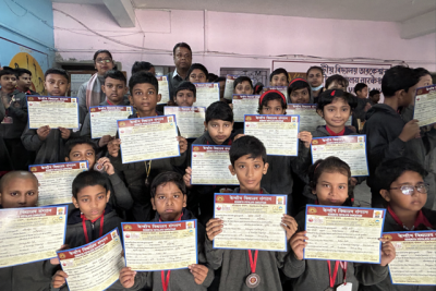 Children Getting Awarded