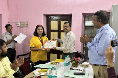 Children Receiving Certificates in Olympiads