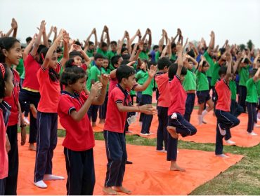 Students having fun