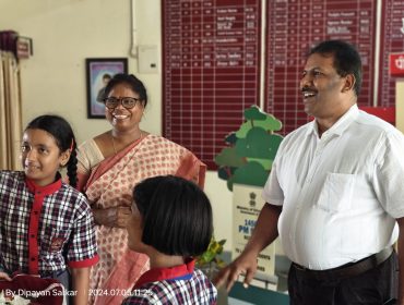 DC Sir cordially welcomed by the Students and the Principal
