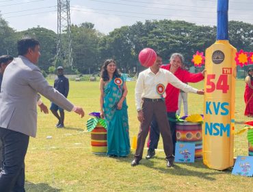 Ball throw by Chairman Sir
