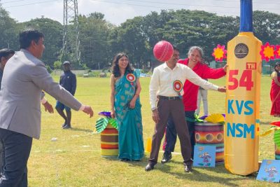Ball throw by Chairman Sir