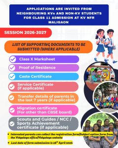 Banner for Admission in Class XI