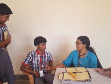 Health check up of secondary students on 28.01.25