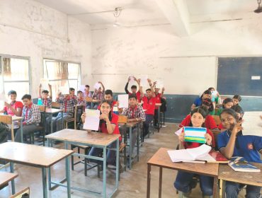 slogan writing under Jal Pakhwada 2026 by Class 9 A