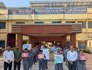 Rally under Jal Pakhwada 2026 at School Entrance