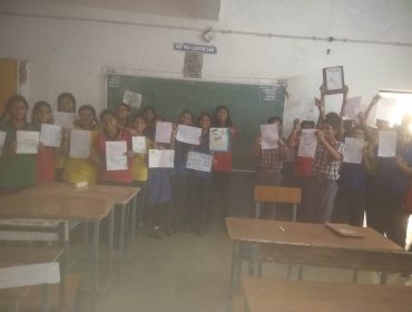 slogan writing under Jal Pakhwada 2026 by Class 9 B