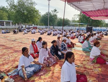 yoga day during activity