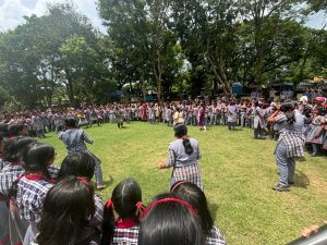 Inter house dodge ball competition for girls