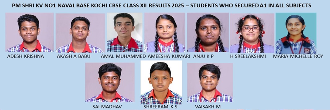 KV1 CBSE Toppers 12th