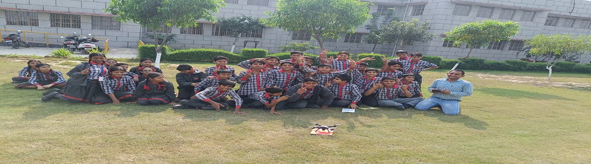 Students learning Drone Camera operating