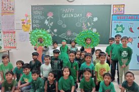 Celebration of Green Day by Balvatika Students