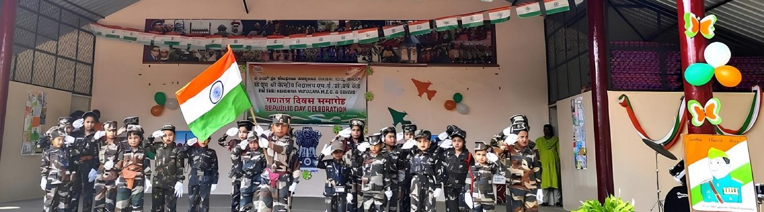 Republic Day Celebration with the unfurling of the flag and spirited marching by the NCC