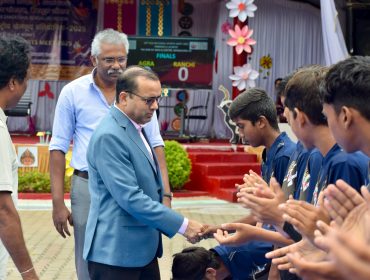 Sh Dharmendra Patle DC Hyderabad Region at Velidictory Function motivating teams
