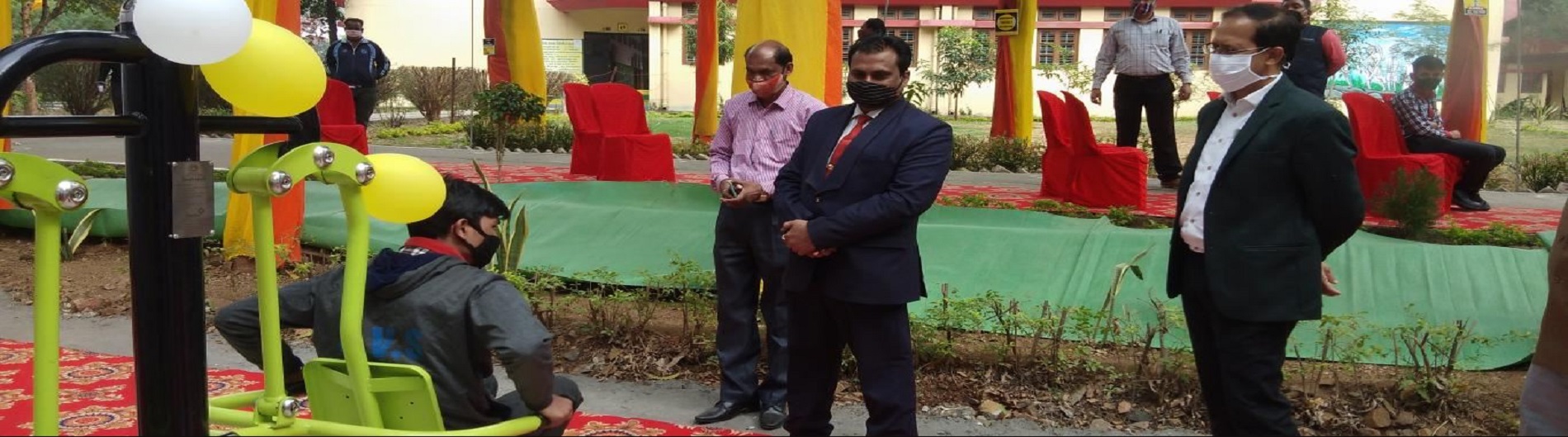 Inauguration of School Open Gym by Honorable Collector and Chairman, VMC Shri Ved Prakash