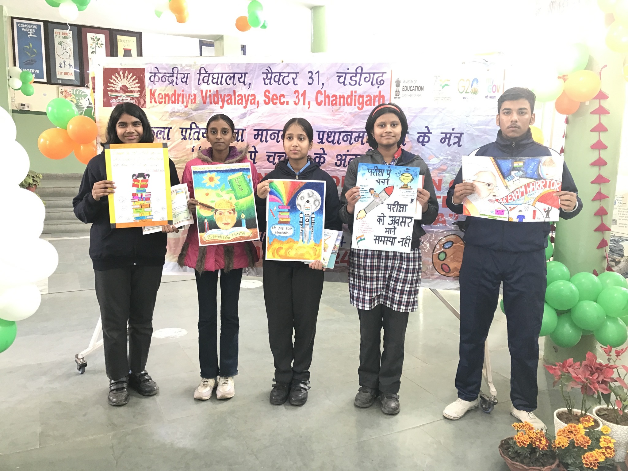 Winners of On Spot Painting Competition