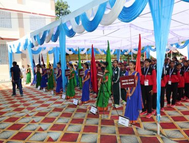 Teams at KVS National Sports meet 2024