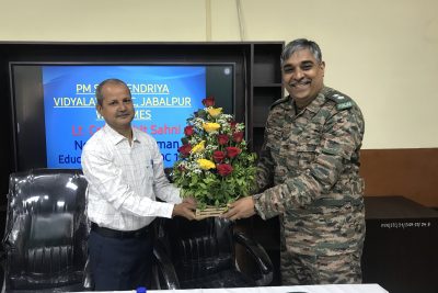 शिक्षा अधिकारी एचआरडीसी वन एसटीसी जबलपुर का स्वागत