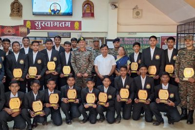 Felicitation Ceremony for our Pipe Band Group