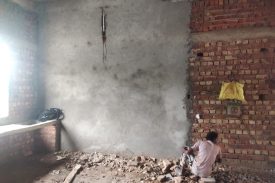 वोकेशनल लैब का प्लास्टर