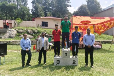 वार्षिक खेल दिवस दौड़ छात्र